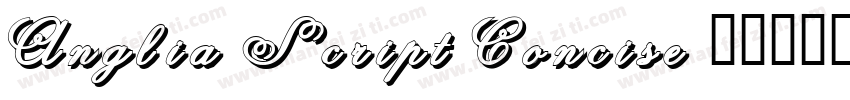 Anglia Script Concise字体转换